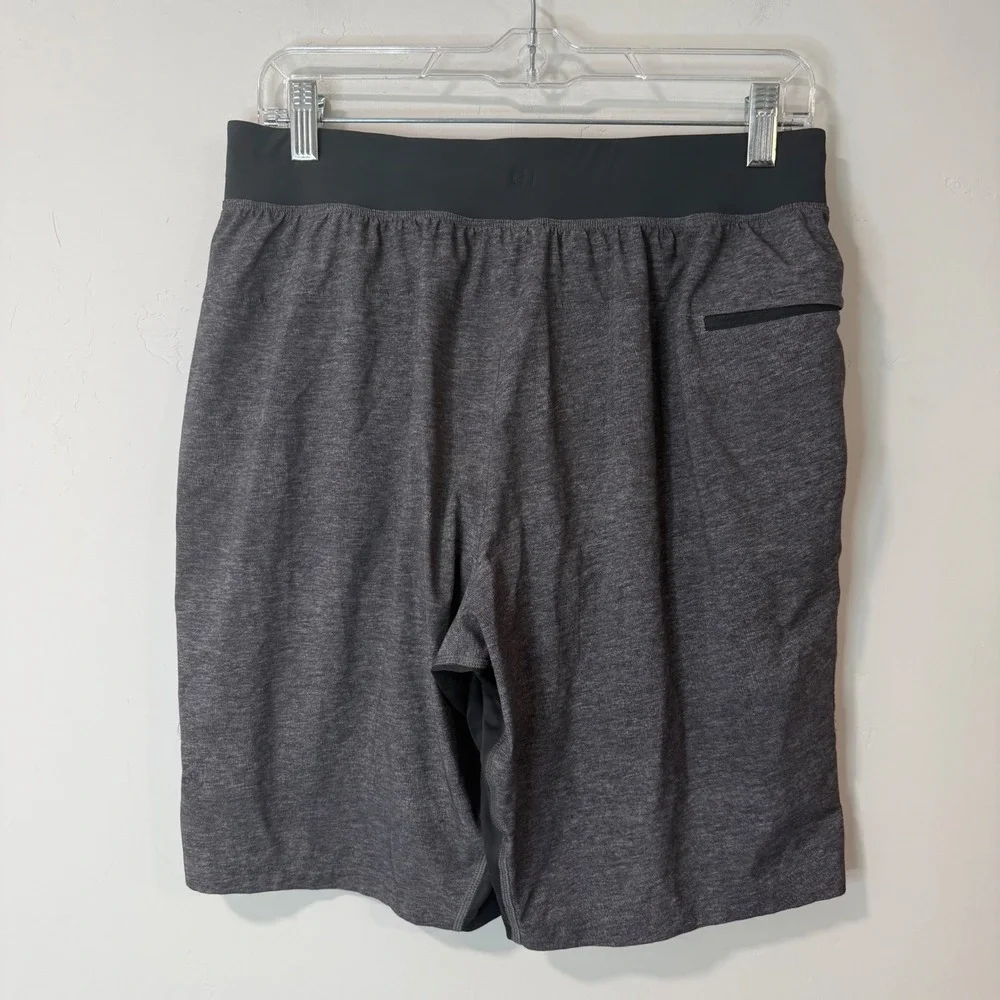 Lululemon Mens THE Short Athletic Shorts M Gray Lined Pockets Drawstring Gym